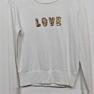 GAP Ivory Textured Knit Top